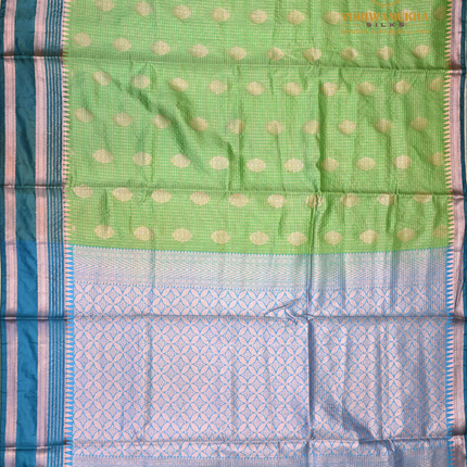 Semi Soft Pattu-VSSP49D  Apple green
