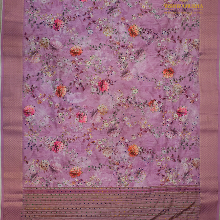 Semi Tussar Knot Work-VSST15C