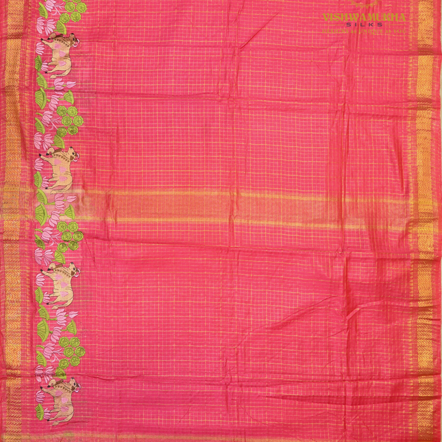 Chanderi saree-VSC27 Pink (6)
