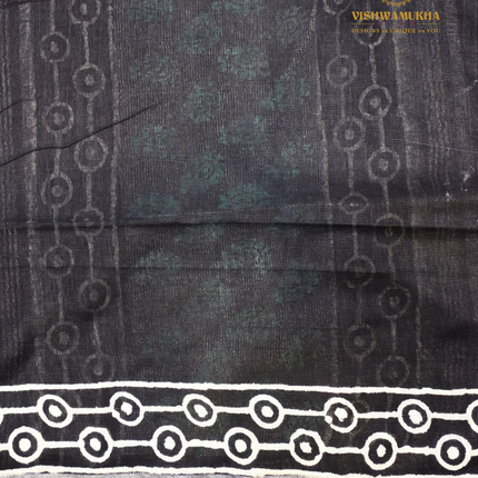 Linen Sarees-VSL20 Black