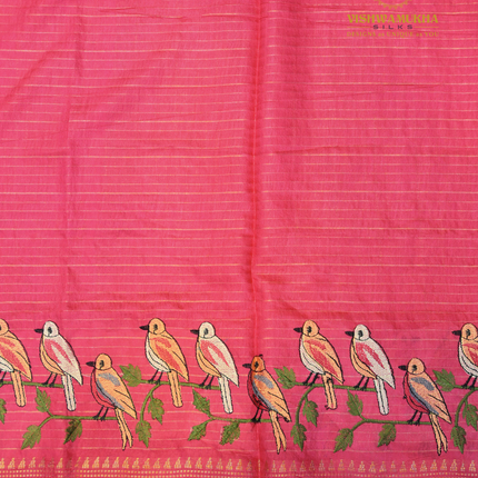 Chanderi saree-VSC34 Pink (7)