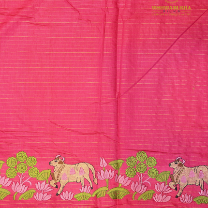Chanderi saree-VSC27 Pink (6)