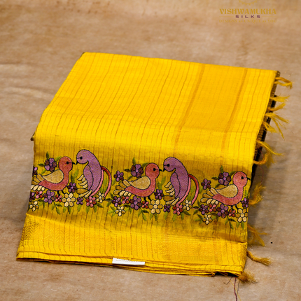 Chanderi saree-VSC33 Yellow (8)