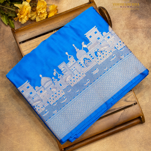 Banaras Mashru-VSBM1G Blue