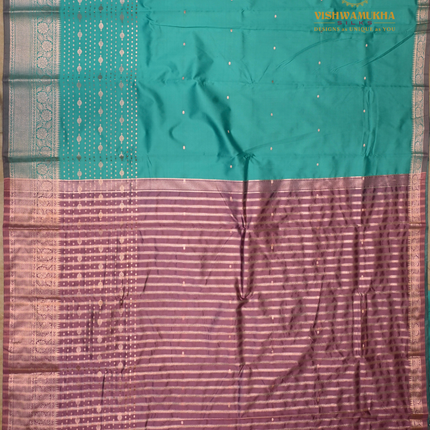 Semi Soft Pattu-VSSP52 Sea blue