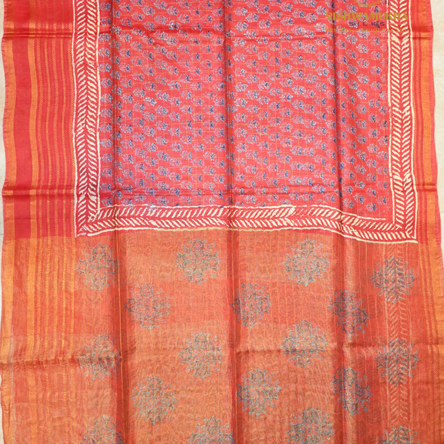 Ajrak Sarees-VSAJ5 red