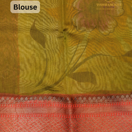 Chanderi Sarees-VSC43D Mehandi