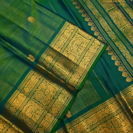 Pure Kanchipuram Silk-VSKP401 Emerald Green (Pre-Order 15Days)