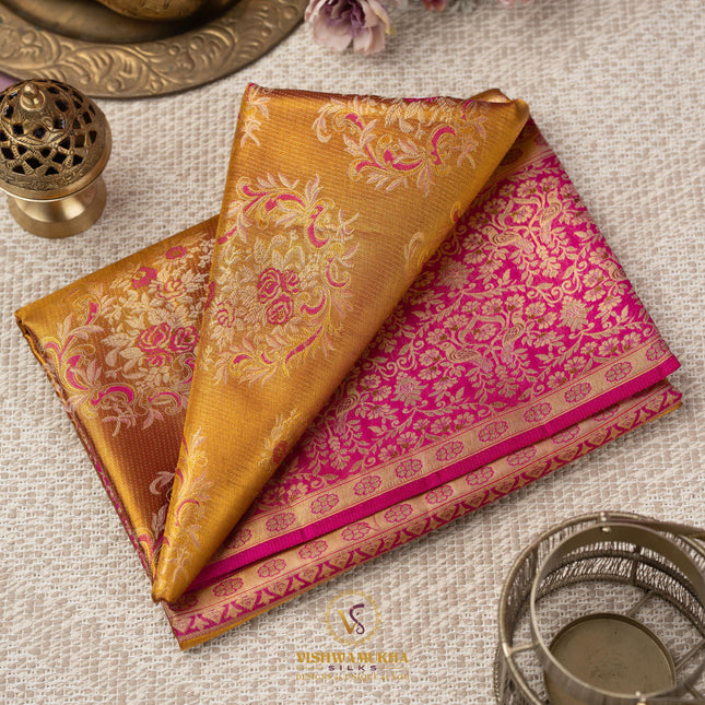 Kanchipuram Silk Saree-VSKP128