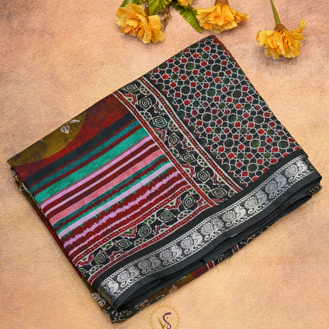 Chanderi Sarees-VSC44 Maroon