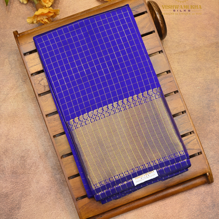 Banaras Vintage Sarees-VSBS3D royal blue