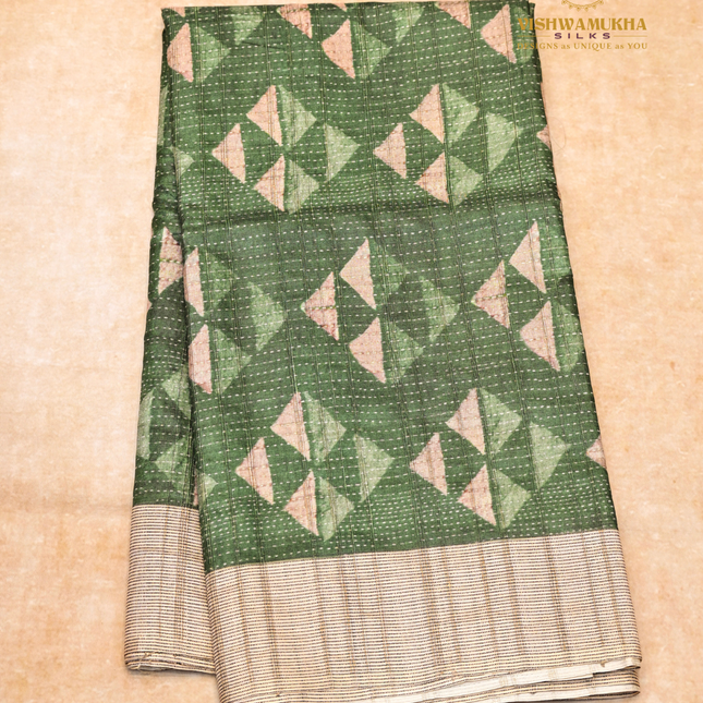 Semi Tussar-VSST6 Green