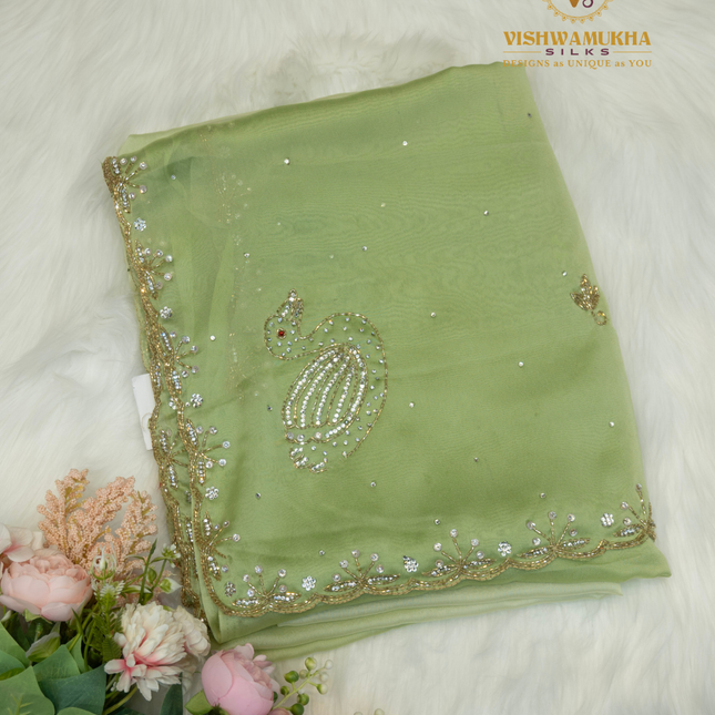 Satin Crepe-VSCRP06 Olive Green