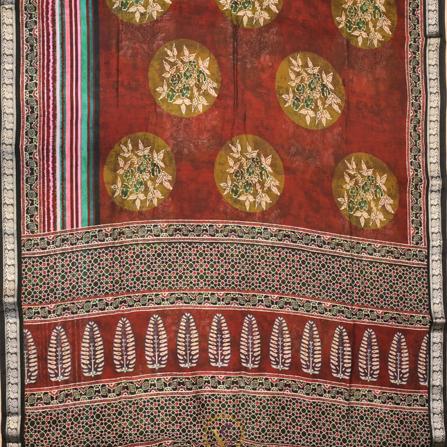 Chanderi Sarees-VSC44 Maroon