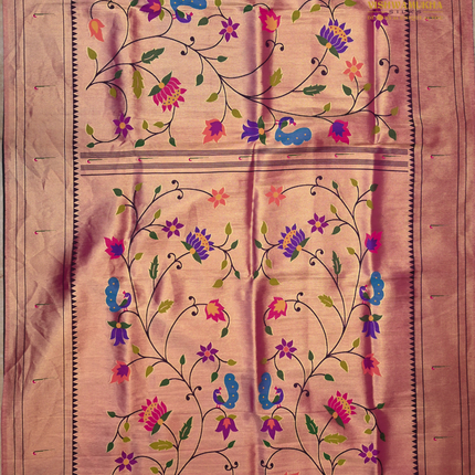 Semi Paithani-VSPT3E Babypink