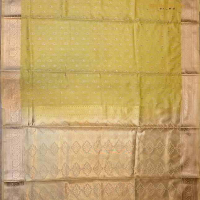 Semi Soft Pattu-VSSP53 Chartreuse