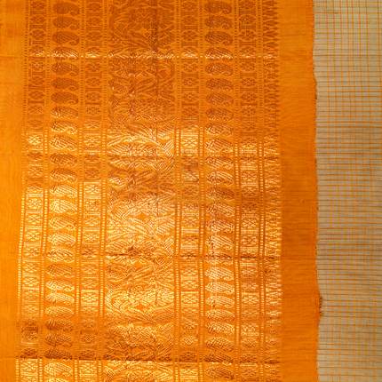 Orange Gadwal Pattu Sarees