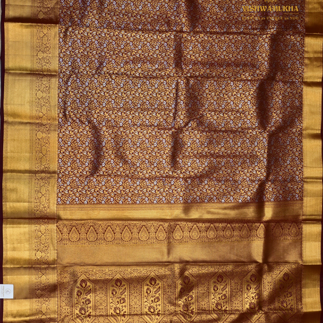 Semi pattu sarees-VSSP54 Maroon