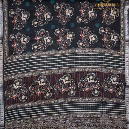 Chanderi Saree-VSC10 Black