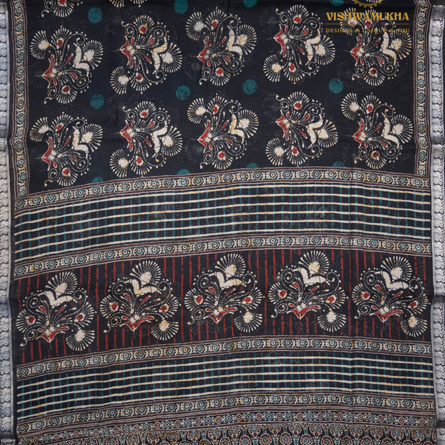 Chanderi Saree-VSC10 Black