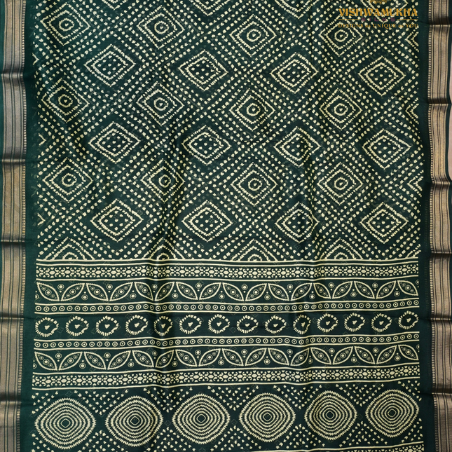 Bandhini Saree-VSBN1d Green
