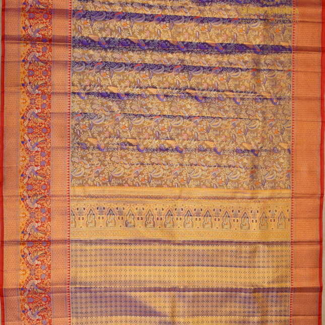 Semi pattu Meenakari-VSSP59 lavender