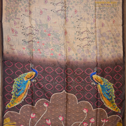Chanderi Sarees-VSC36 Brown