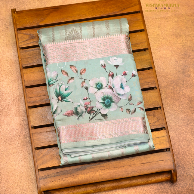 Semi Soft Pattu-VSSP55D sea green