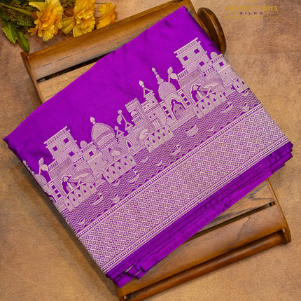 Banaras Mashru-VSBM1A purple