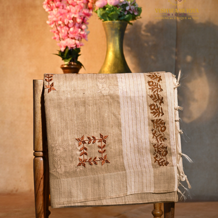 Linen Sarees-VSL01 Rust