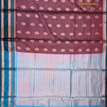 Semi Soft Pattu-VSSP49E  Burgundy