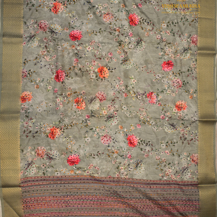 Semi Tussar Knot Work-VSST15B