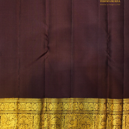 Pure Kanchipuram Silk-VSKP401 Brown (Pre-Order 15Days)