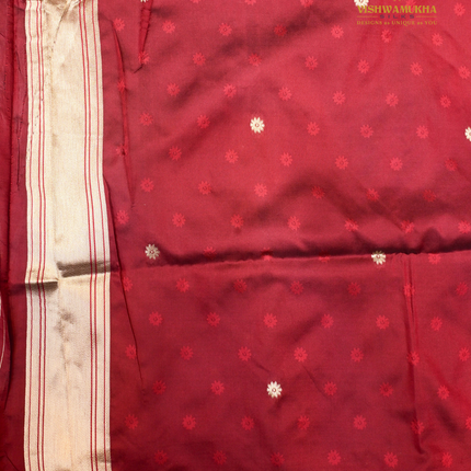 Soft Silk Paithani-VSSP61B maroon