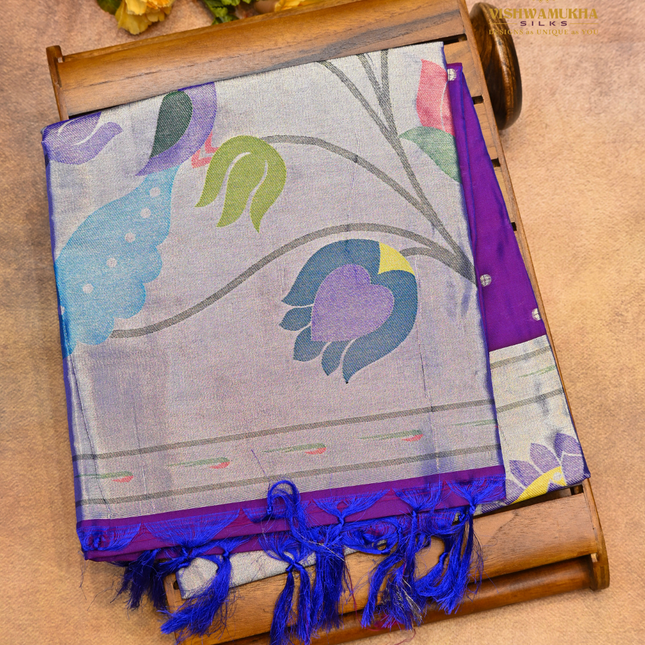 Soft Silk Paithani-VSSP61C Purple