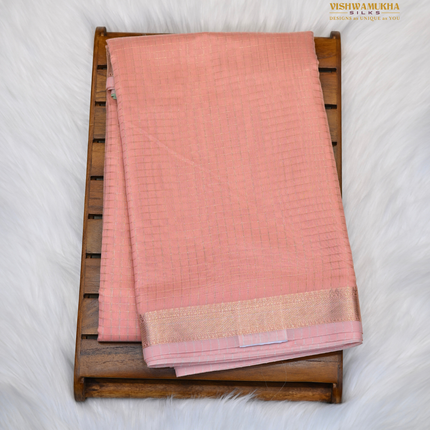Chanderi Sarees-VSC39A Peach