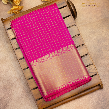 Banaras Vintage Sarees-VSBS3B rani pink