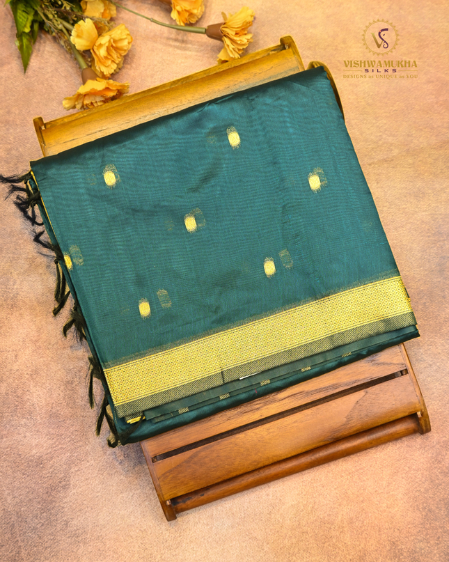 Banaras Kora-VSBKS1B peacock blue