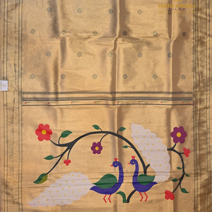 Semi Paithani-VSPT6 cream