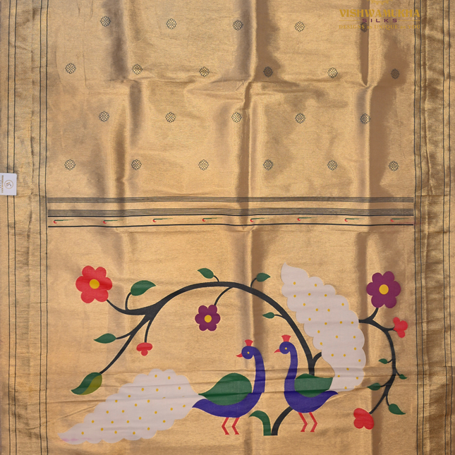 Semi Paithani-VSPT6 cream