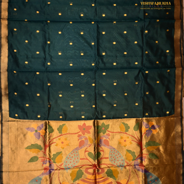 Banaras Kora-VSBKS1B peacock blue