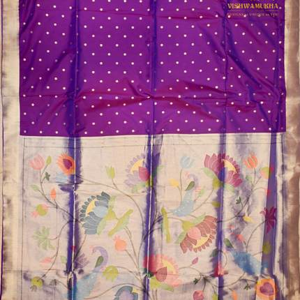 Soft Silk Paithani-VSSP61C Purple