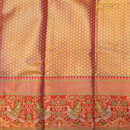 Semi pattu Meenakari-VSSP59K Green