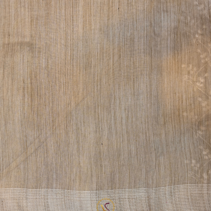 Jute Tussar Chikankari-VSJTC1C Tussar Color