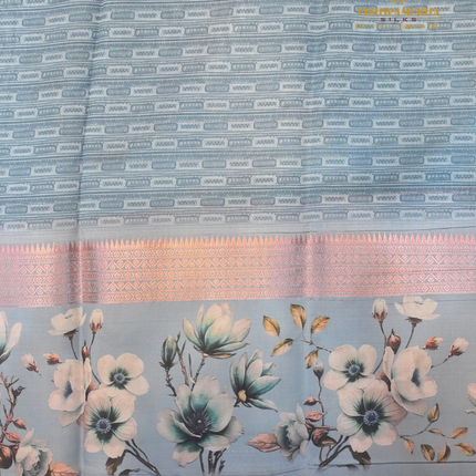 Semi Soft Pattu-VSSP55A Blue