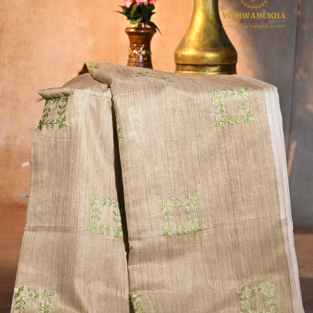 Linen Sarees-VSL02 Green