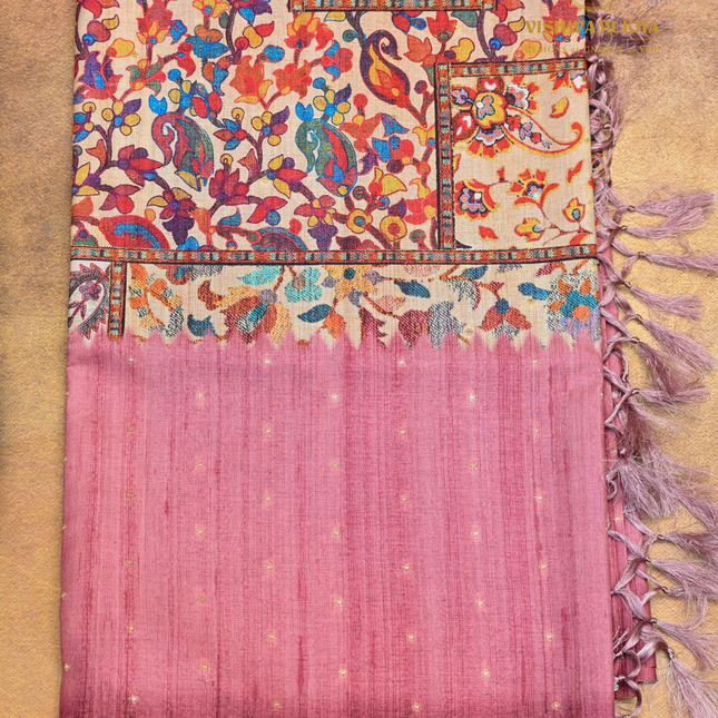 Semi Tussar-VSST12A Onion Pink