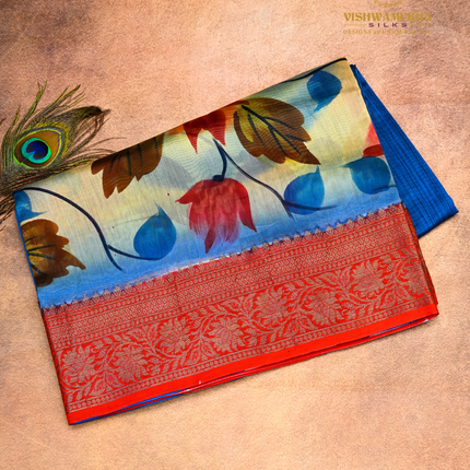 Chanderi Sarees-VSC43 Peacock