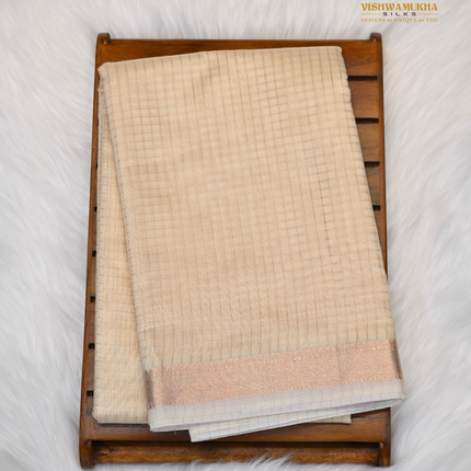 Chanderi Sarees-VSC39B Cream