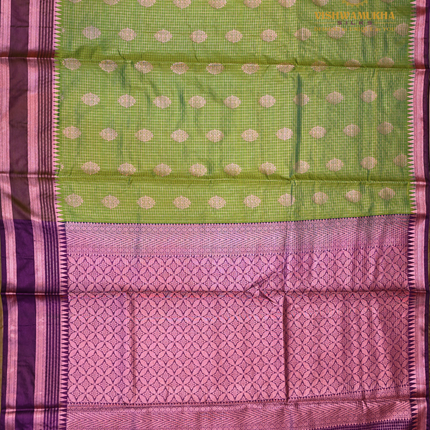 Semi Soft Pattu-VSSP49H apple green